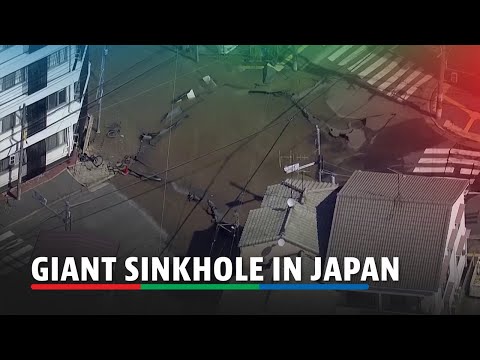 Giant sinkhole opens up in Japan | ABS-CBN News