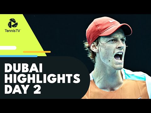 Tennis 🎾 Rublev Battles Evans; Sinner, Shapovalov & Karatsev All In Action | Dubai 2022 Highlights Day 2