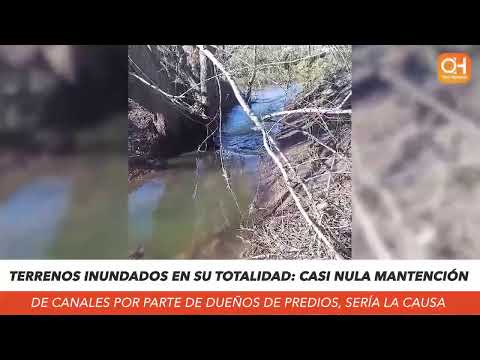 CHANCÓN BAJO EL AGUA: ACUMULACIÓN DE AGUA EN TERRENOS DIFICULTA EL DESPLAZAMIENTO DE VECINOS