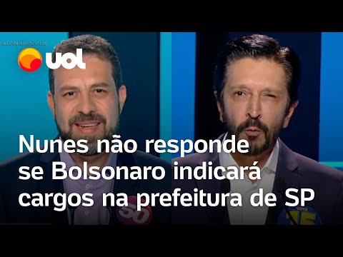 Debate Record: Nunes não responde se Bolsonaro indicará cargos e Boulos critica escolha de coronel