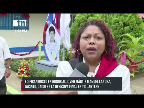 Rinden homenaje al héroe y mártir Manuel Landez en Ticuantepe - Nicaragua
