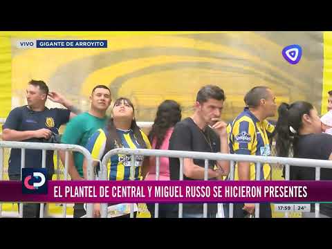 Hinchas de Rosario Central despiden los restos del Negro Palma en el Gigante de Arroyito