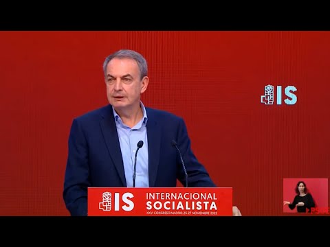 Zapatero plantea en la Internacional Socialista un límite a la riqueza
