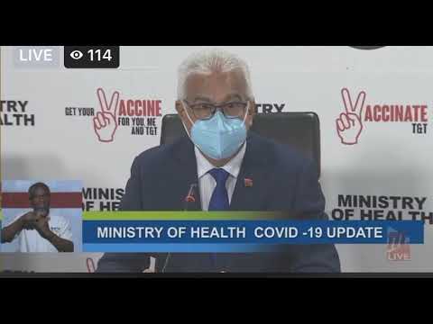 HEALTH MINISTER TERRENCE DEYALSINGH, THANKED THE PEOPLE OF SPAIN IN A COVID-19 PRESS CONFERENCE