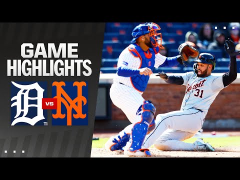 Tigers vs. Mets Game 2 Highlights (4/4/24) | MLB Highlights