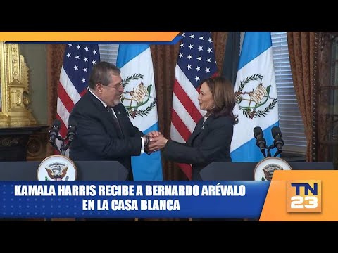 Kamala Harris recibe a Bernardo Arévalo en la Casa Blanca