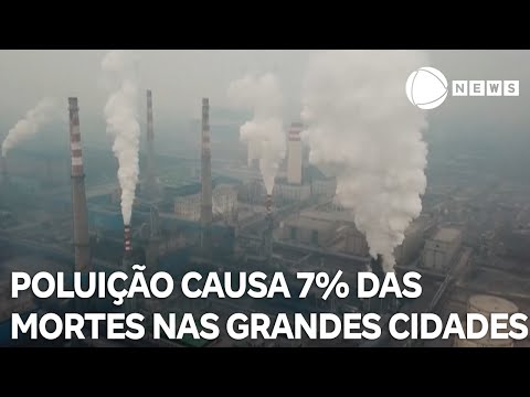 Poluição do ar causa 7% das mortes nas grandes cidades da Índia, diz estudo