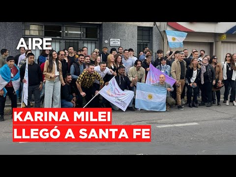 Karina Milei llegó a Santa Fe en busca de afianzar el partido de LLA en la provincia