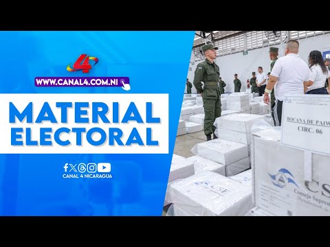 Inicia el traslado del material electoral para las elecciones en la Costa Caribe nicaragüense