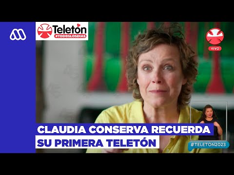 Claudia Conserva recuerda su primera participación en Teletón