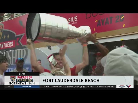 Florida Panthers bring the Stanley Cup to the people as they approach ceremony stage
