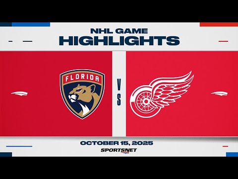 NHL Game Highlights | Panthers vs. Red Wings - October 15, 2025