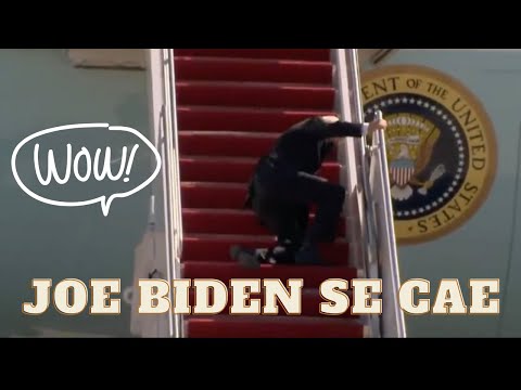 Joe Biden se cae subiendo escaleras del Air Force One