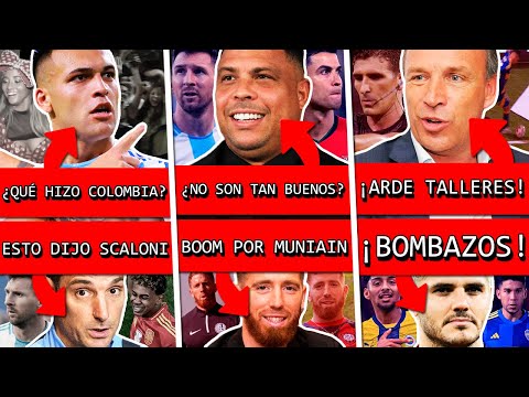 COLOMBIA sorprendió a ARGENTINA por esto+ CRITICA a MESSI y CR7+ Bombas BOCA RIVER+ MUNIAN+ TALLERES