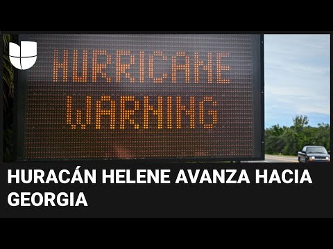 Huracán Helene apunta hacia Georgia tras tocar tierra en Florida: esta es su trayectoria