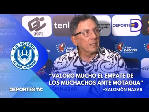 Salomón Nazar elogia el compromiso de sus jugadores en empate ante Motagua