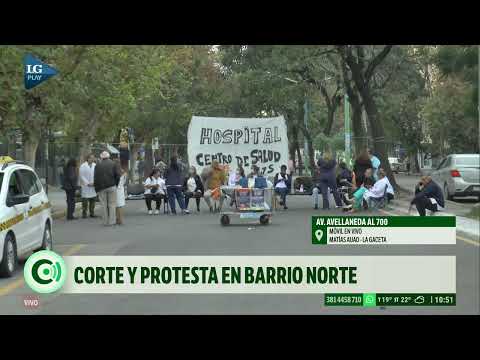 Tránsito cortado en Av.Avellaneda al 700 por protesta de trabajadores de la salud nucleados en SITAS