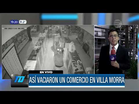 Así vaciaron un local en el barrio Villa Morra