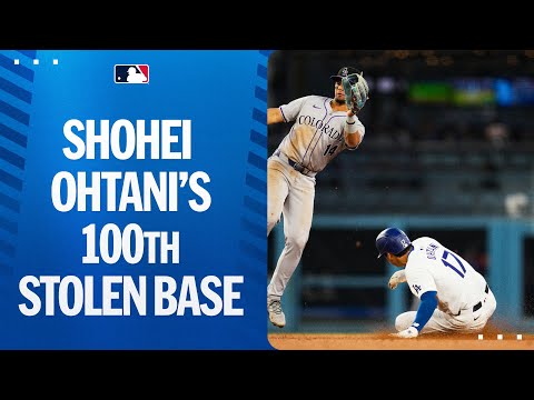 Shohei Ohtanis 100th stolen base of his career! 大谷翔平ハイライト