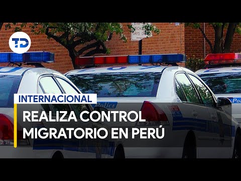 Polici?a de Peru? realiza control migratorio en estadio de Lima