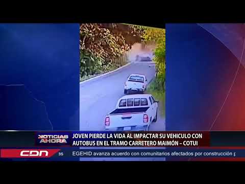 Joven pierde la vida al impactar su vehículo con autobús en tramo carretero Maimón – Cotuí