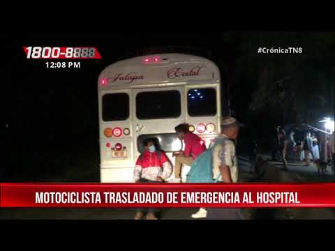Jalapa: Motociclista irresponsable provoca accidente de tránsito - Nicaragua
