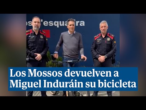 Los Mossos devuelven a Miguel Induráin su bicicleta de 6.500 euros tras detener a los ladrones