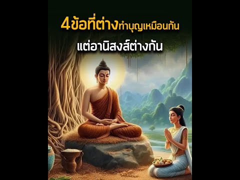 ความต่าง4ข้อที่ทำบุญเหมือนก