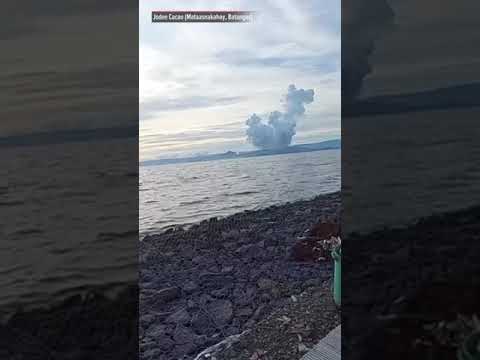 Pagsabog ng Taal, tanaw mula sa iba't ibang lugar