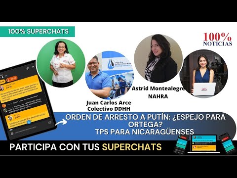 Orden de arresto para Putín: ¿Espejo para Ortega?/ TPS para nicaragüenses/ 100% Superchats