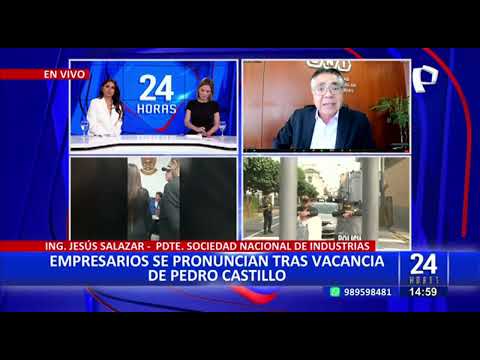 Empresarios se pronuncian sobre la vacancia de Pedro Castillo