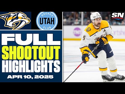 Nashville Predators at Utah Hockey Club | FULL Shootout Highlights - April 10, 2025