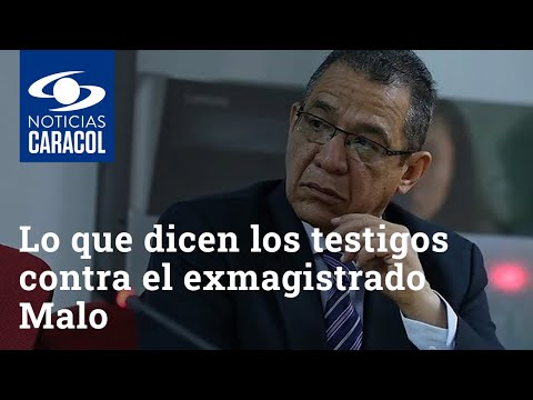 Lo que dicen los testigos contra el exmagistrado Gustavo Malo