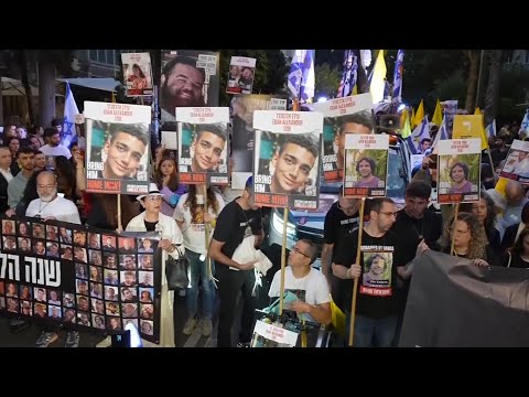 Relatives of Gaza hostages demand their release at Jerusalem rally