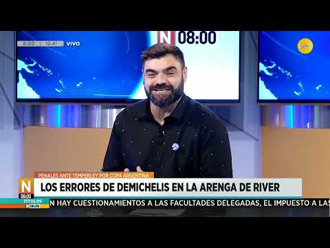 Los errores de Demichelis en la arenga de River en la Copa Argentina ?N8:00? 23-05-24
