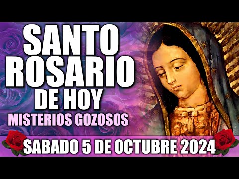 SANTO ROSARIO DE HOY COMPLETO CON LETANÍAS DOMINGO 5 DE OCTUBRE 2024 MISTERIOS GOZOSOS MEDITADO