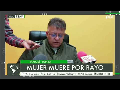 Una mujer muere por  un rayo en Potosí