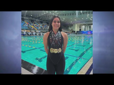 Liseska Gallegos Gutiérrez  con gran actuación en  nacional de natación