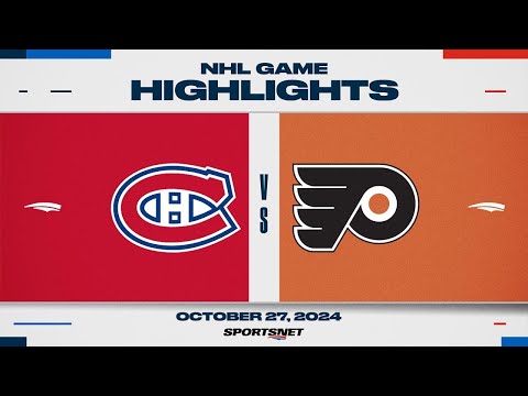 NHL Highlights | Canadiens vs. Flyers - October 27, 2024