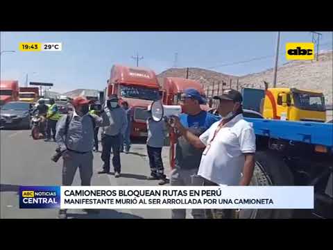 Paro de camioneros en Perú
