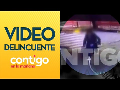 MOMENTO EXACTO: Video muestra a delincuente recogiendo arma tras portonazo - Contigo en la Mañana