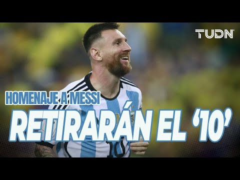 ¡EL GOAT!  Argentina contempla retirar el número 10 de Lionel Messi