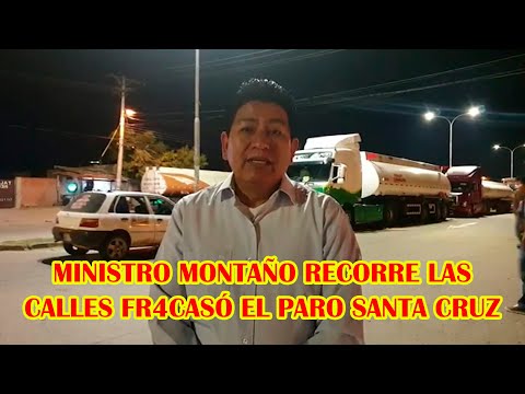 MINISTRO MONTAÑO SE ENCUENTRA CON LOS VECINOS 9,10 Y 12 DE SANTA CRUZ DONDE RECH4ZAN PARO CAMACHO..