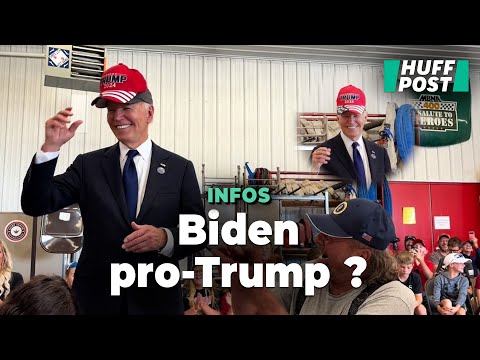 La très étonnante image de Joe Biden qui enfile une casquette « Trump 2024 »