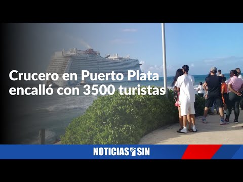 Crucero en Puerto Plata encalló con 3500 turistas