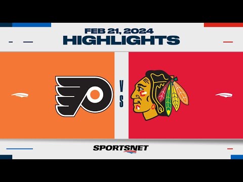 NHL Highlights | Flyers vs. Blackhawks - February 21, 2024