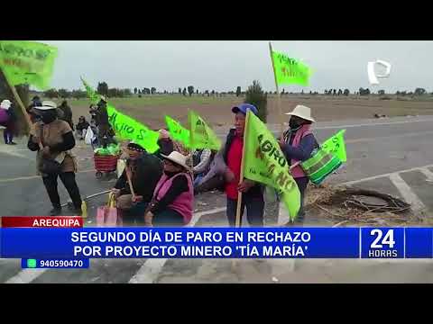 Protestas en Arequipa contra proyecto minero Tía María: manifestantes bloquean vía Costanera