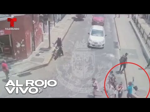 En video: Un hombre atacó a una turista con un hacha en Mérida