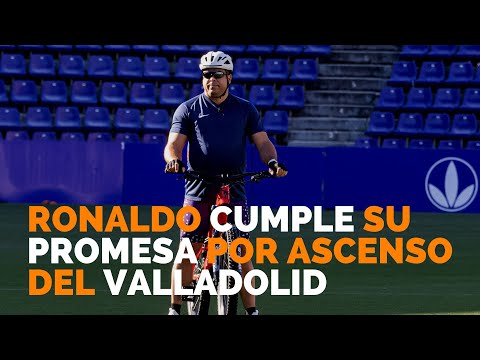 Ronaldo cumple su promesa tras el ascenso del Valladolid