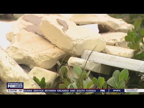 Large pieces of foam appear on Florida beaches after Hurricane Milton